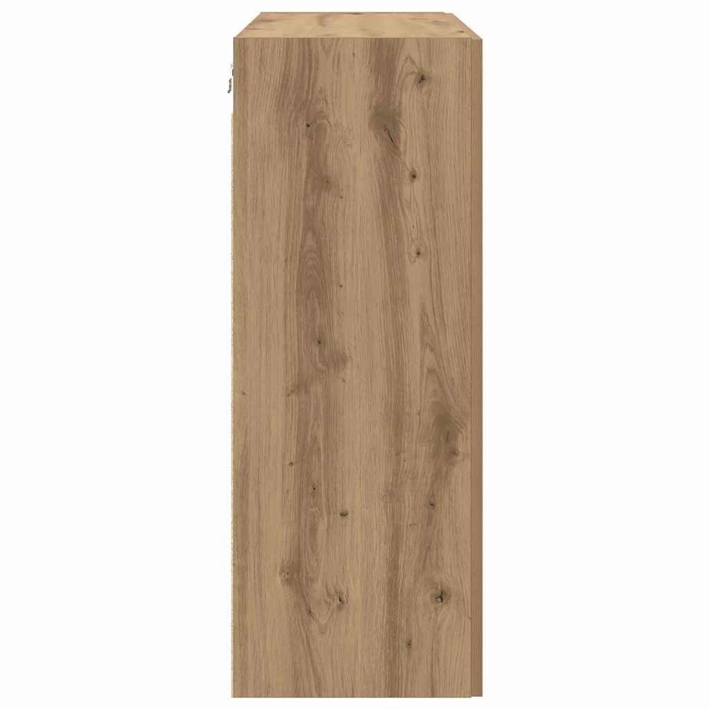 vidaXL Dulap suspendat Pe perete stejar artizanal 69.5 x 34 x 90 cm