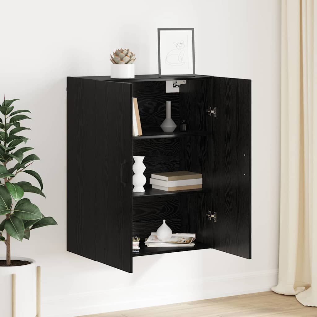 vidaXL Dulap suspendat Stejar negru 69.5 x 34 x 90 cm Lemn compozit