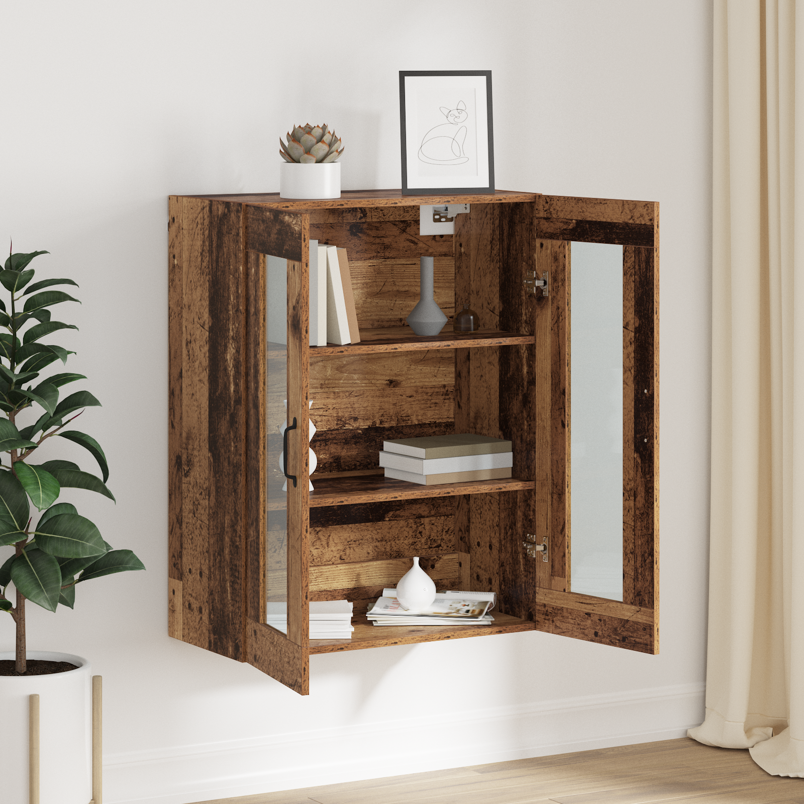 vidaXL Dulap de perete suspendat Maro 69.5 x 34 x 90 cm Lemn compozit