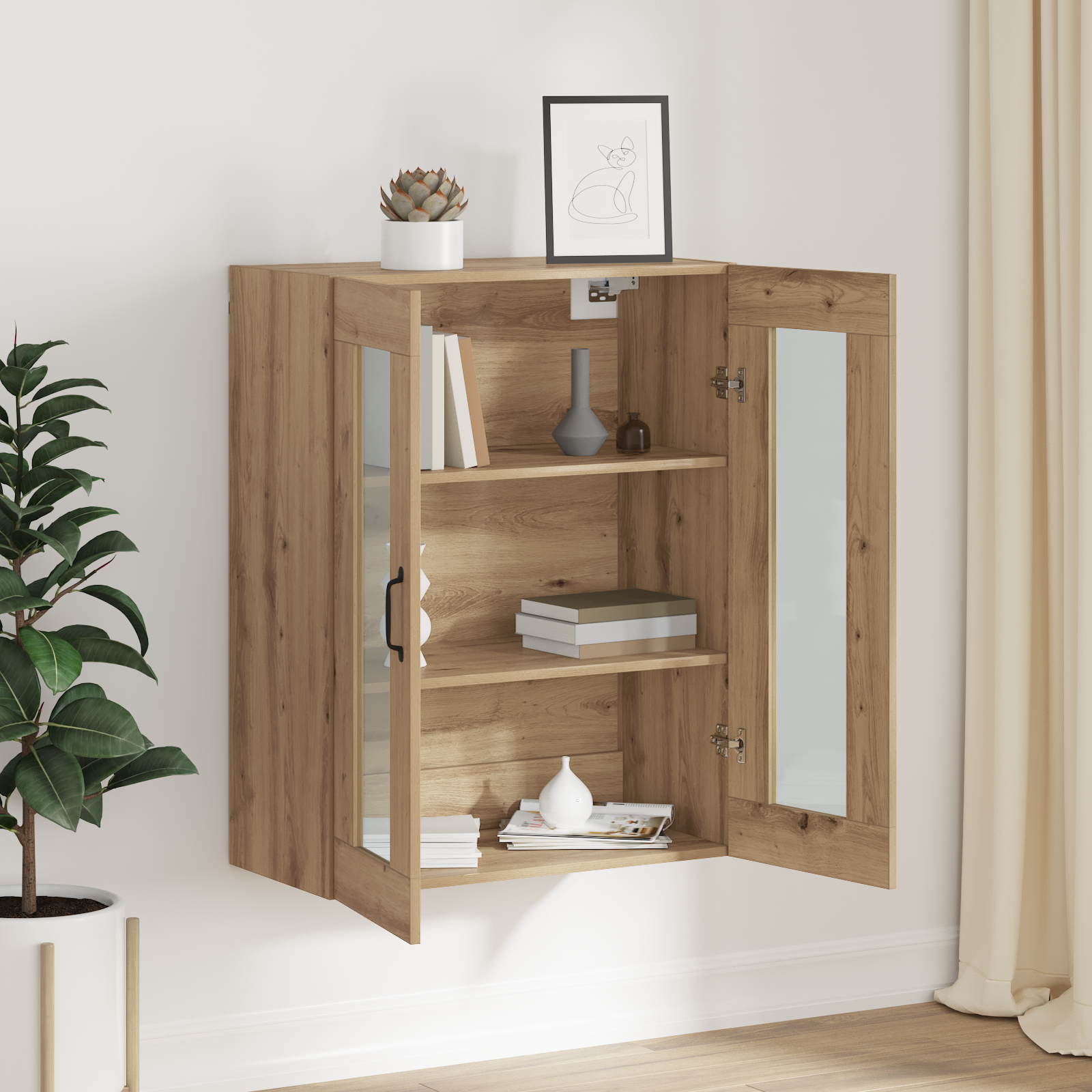 vidaXL Dulap de perete suspendat Maro 69.5 x 34 x 90 cm Lemn compozit
