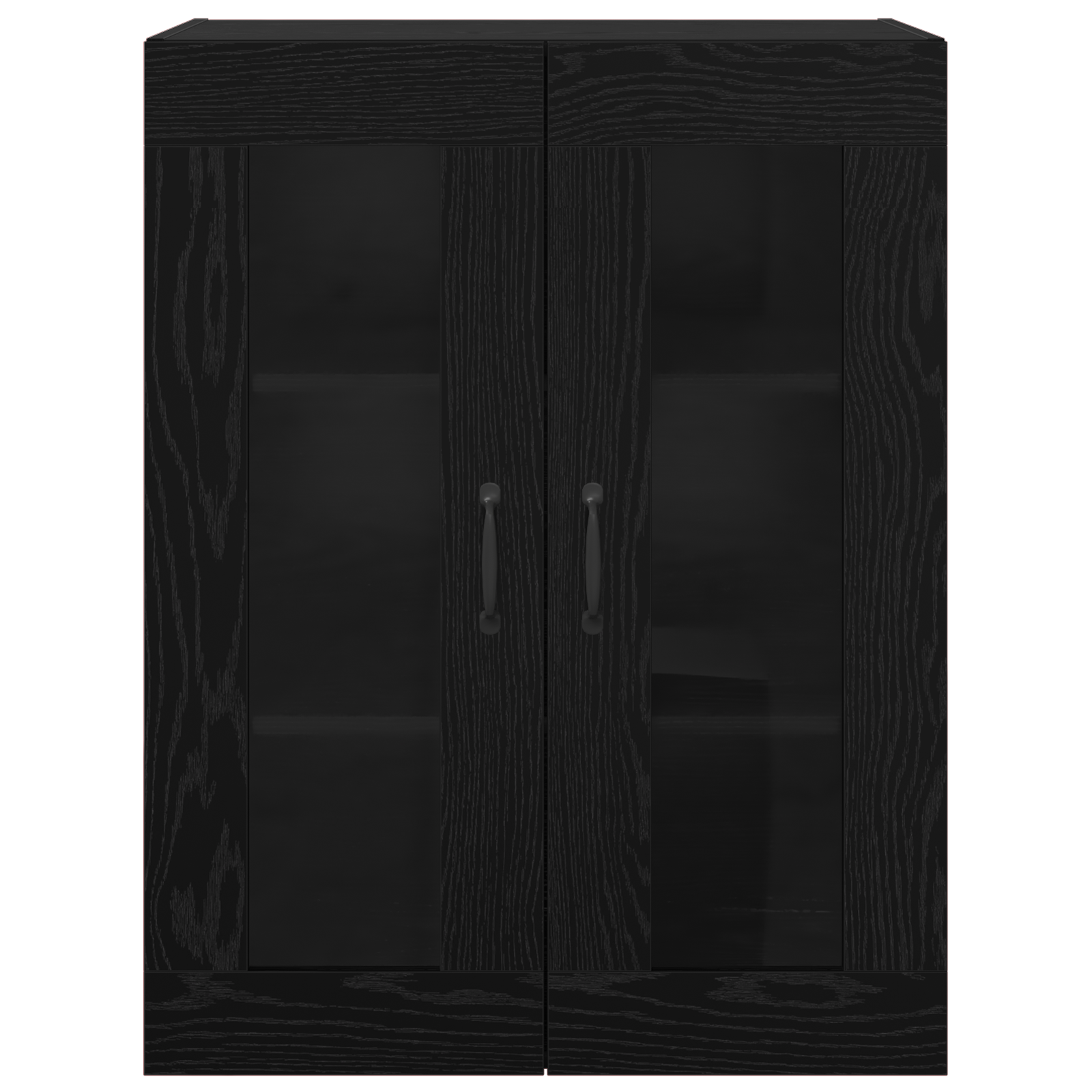 vidaXL Dulap de perete suspendat Negru 69.5 x 34 x 90 cm Lemn compozit vidaXL Dulap de perete suspendat Negru 69.5 x 34 x 90 cm Lemn compozit