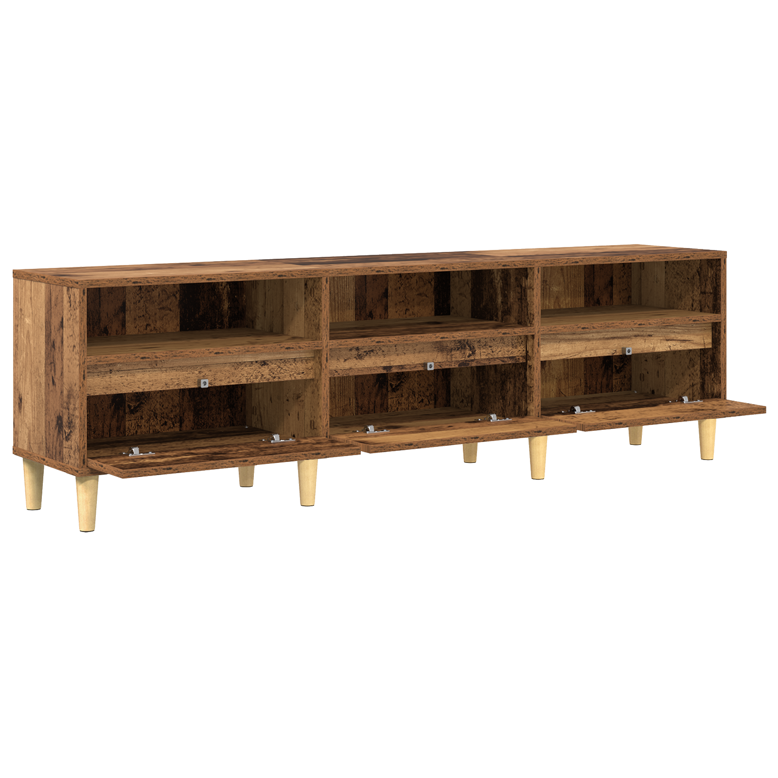 vidaXL Cabinet TV Lemn vechi 150 x 30 x 44.5 cm Lemn compozit vidaXL Cabinet TV Lemn vechi 150 x 30 x 44.5 cm Lemn compozit