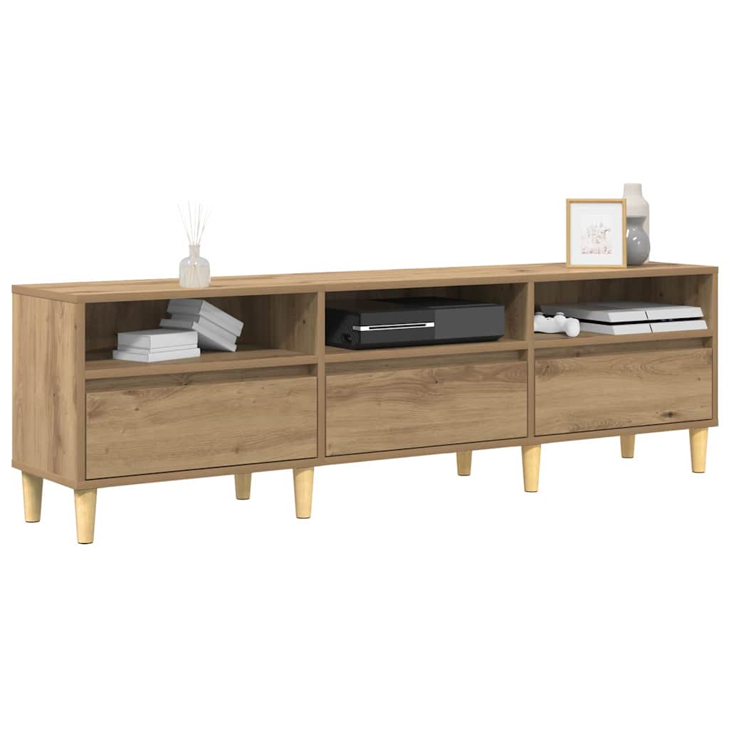 vidaXL Cabinet TV stejar artizanal 150 x 30 x 45 cm Lemn compozit