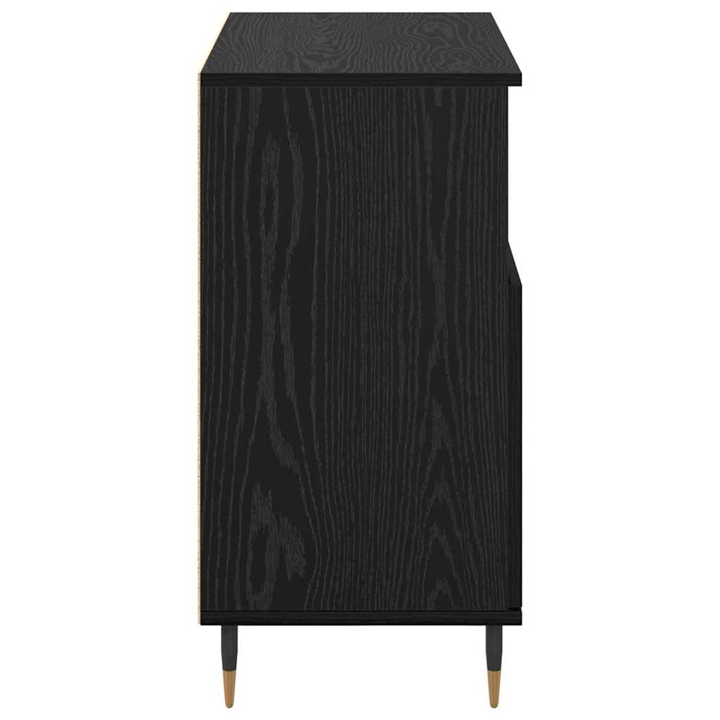 vidaXL Bufet Stejar negru 60 x 35 x 70 cm Lemn compozit