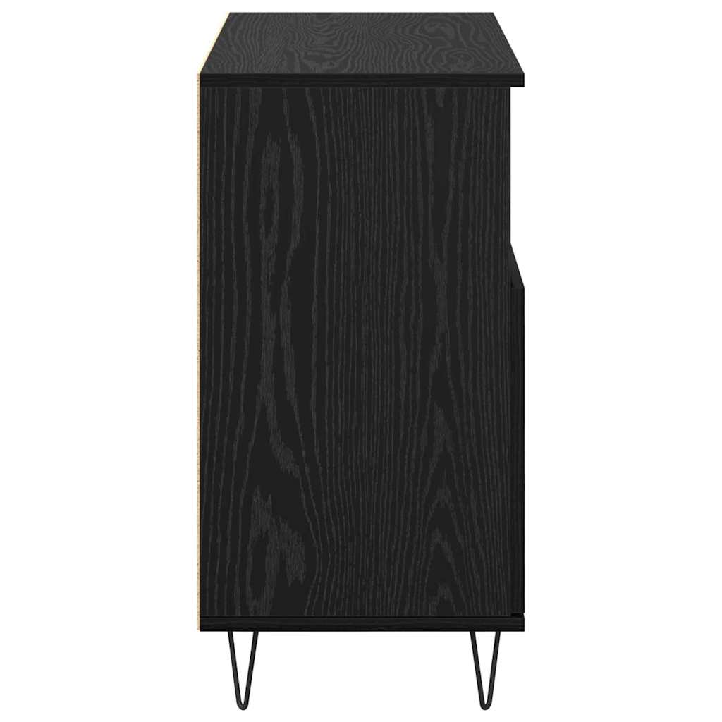 vidaXL Bufet Stejar negru 60 x 35 x 70 cm Lemn compozit