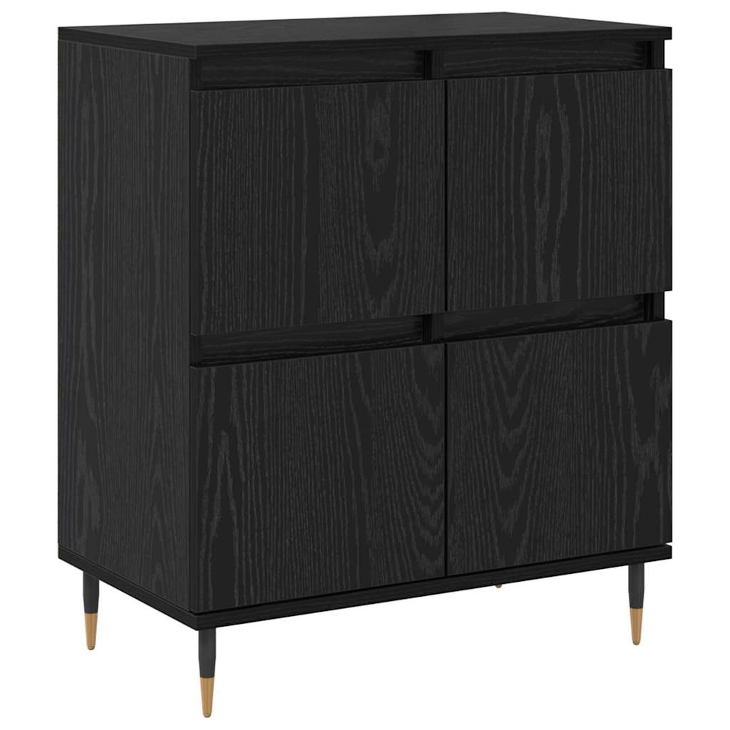 vidaXL Bufet cu depozitare cu ușă Negru 60 x 35 x 70 cm Lemn compozit vidaXL Bufet cu depozitare cu ușă Negru 60 x 35 x 70 cm Lemn compozit