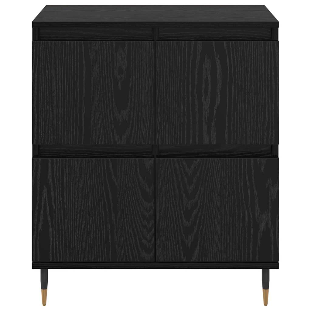 vidaXL Bufet cu depozitare cu ușă Negru 60 x 35 x 70 cm Lemn compozit vidaXL Bufet cu depozitare cu ușă Negru 60 x 35 x 70 cm Lemn compozit