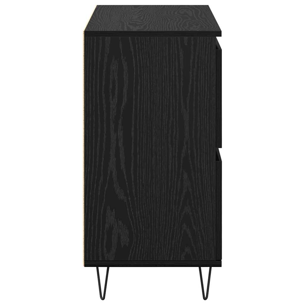 vidaXL Bufet cu depozitare cu ușă Negru 60 x 35 x 70 cm Lemn compozit vidaXL Bufet cu depozitare cu ușă Negru 60 x 35 x 70 cm Lemn compozit