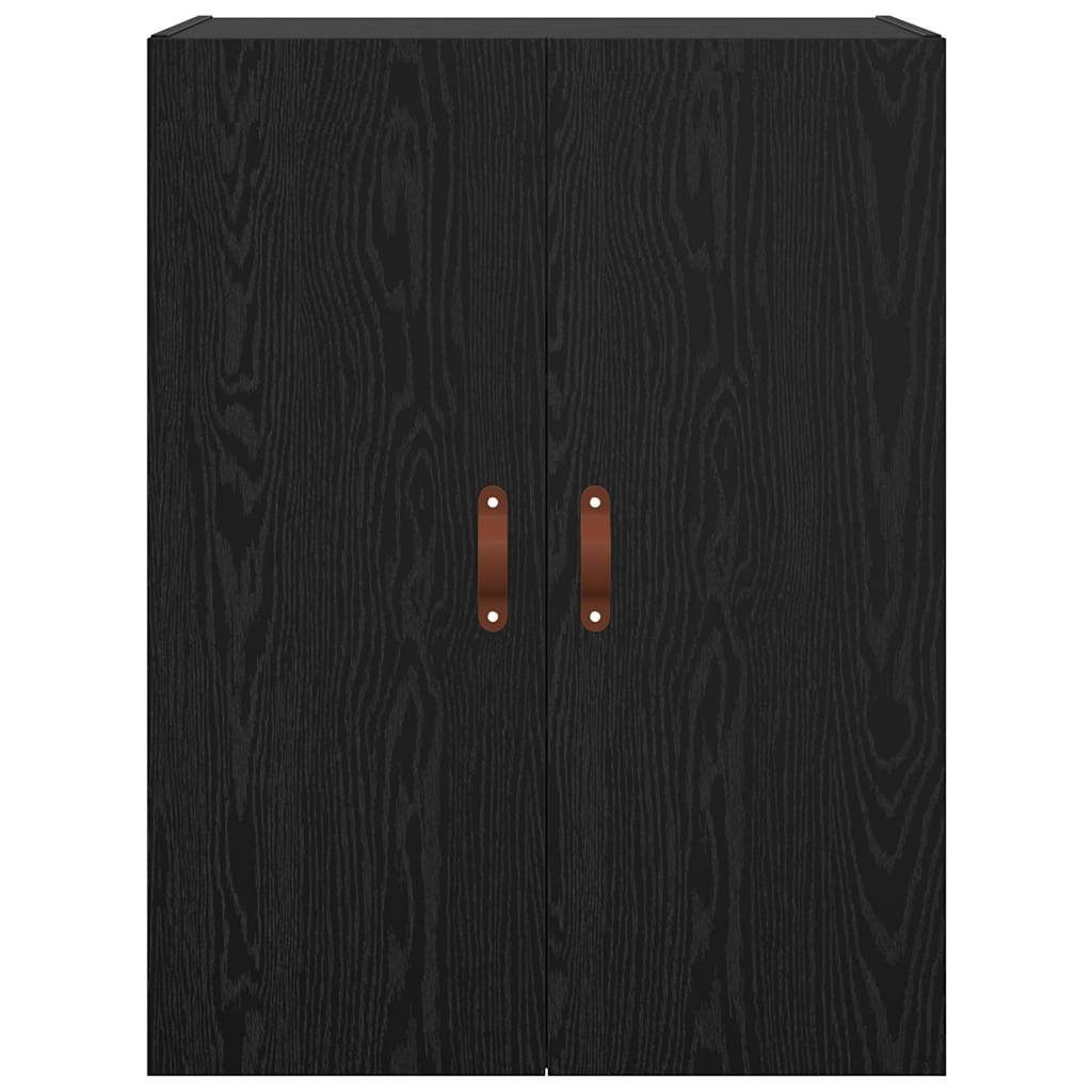 vidaXL Dulap de perete Stejar Negru 69,5 x 34 x 90 cm Lemn compozit