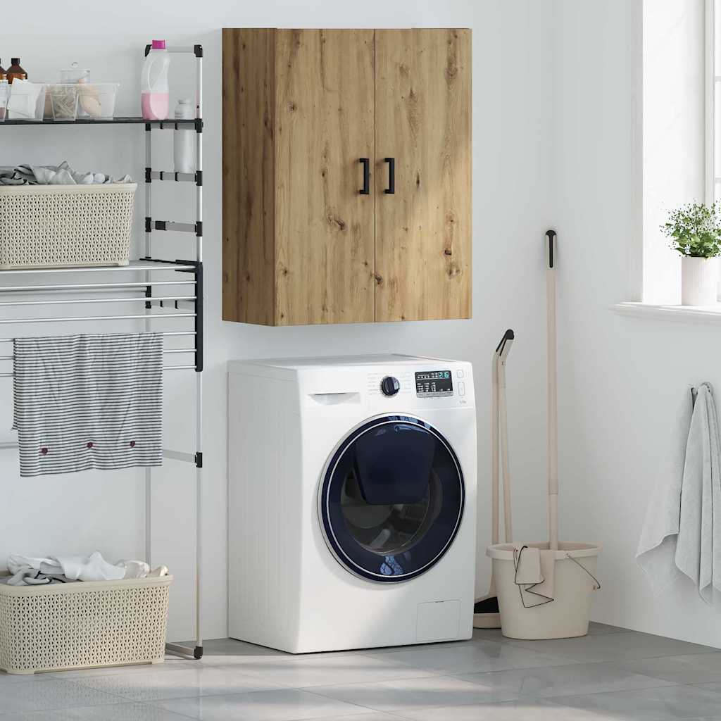 vidaXL Dulap de perete Pe perete Stejar Artizanal 69,5 x 34 x 90 cm