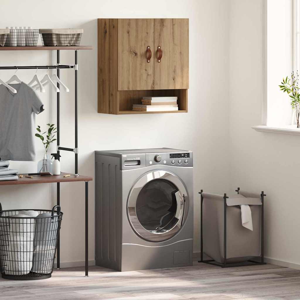 vidaXL Dulap de perete stejar artizanal 60 x 31 x 70 cm Lemn compozit