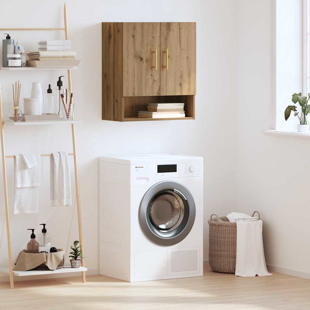 vidaXL Dulap de perete stejar artizanal 60 x 31 x 70 cm Lemn compozit