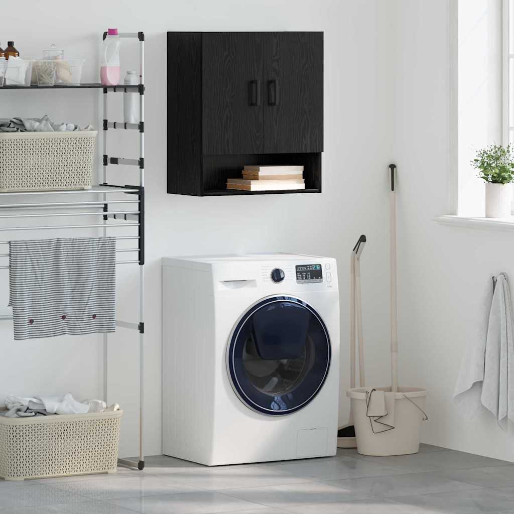 vidaXL Dulap de perete Stejar negru 60 x 31 x 70 cm Lemn compozit