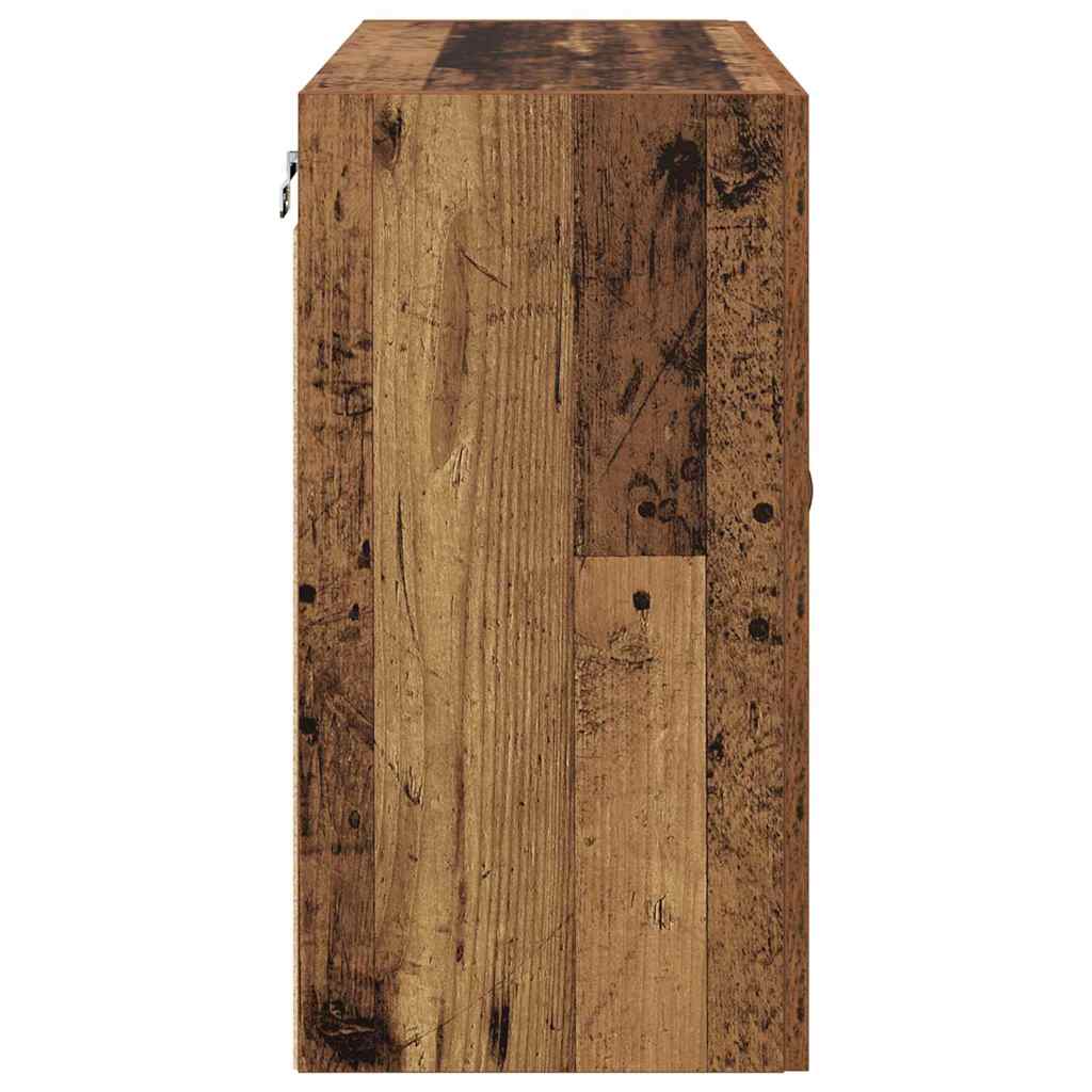 vidaXL Dulap de perete Lemn vechi 60 x 31 x 60 cm Lemn compozit
