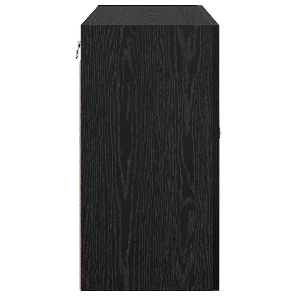 vidaXL Dulap de perete Stejar negru 60 x 31 x 60 cm Lemn compozit