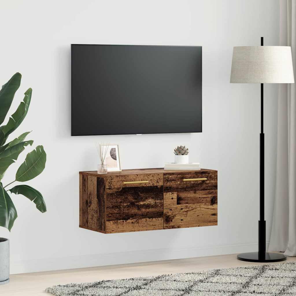 vidaXL Dulap de perete Lemn vechi 80 x 36.5 x 35 cm Lemn compozit