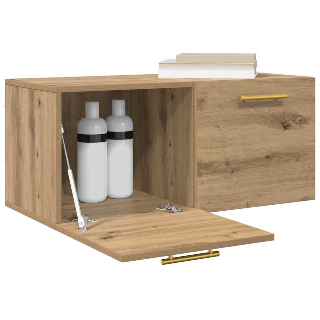 vidaXL Dulap de perete Stejar artisanal 80 x 36.5 x 35 cm