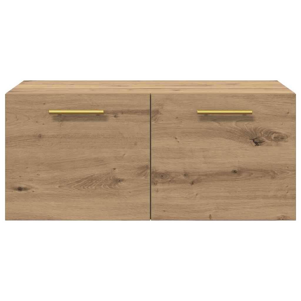 vidaXL Dulap de perete Stejar artisanal 80 x 36.5 x 35 cm