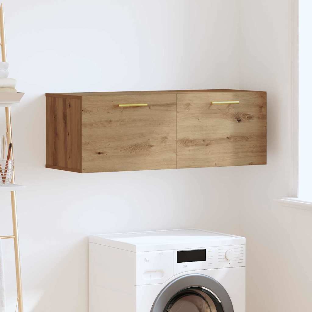 vidaXL Dulap de perete Pe perete stejar artizanal 100 x 36.5 x 35 cm