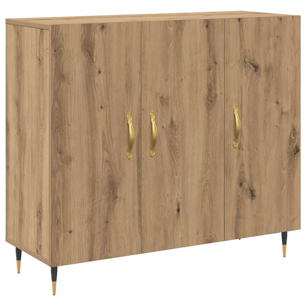 vidaXL Bufet cu depozitare cu ușă Maro 90 x 34 x 80 cm Lemn compozit vidaXL Bufet cu depozitare cu ușă Maro 90 x 34 x 80 cm Lemn compozit
