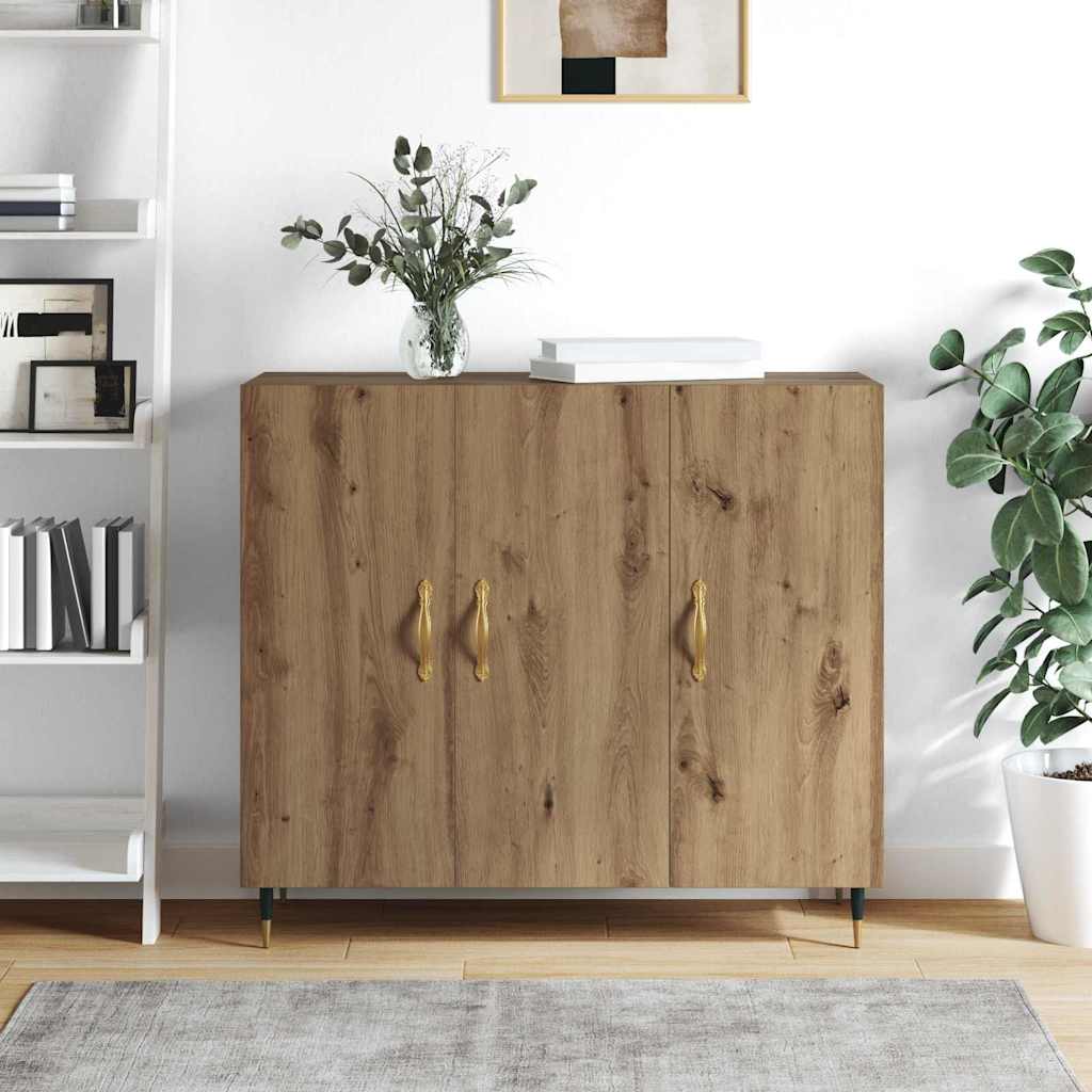 vidaXL Bufet cu depozitare cu ușă Maro 90 x 34 x 80 cm Lemn compozit vidaXL Bufet cu depozitare cu ușă Maro 90 x 34 x 80 cm Lemn compozit