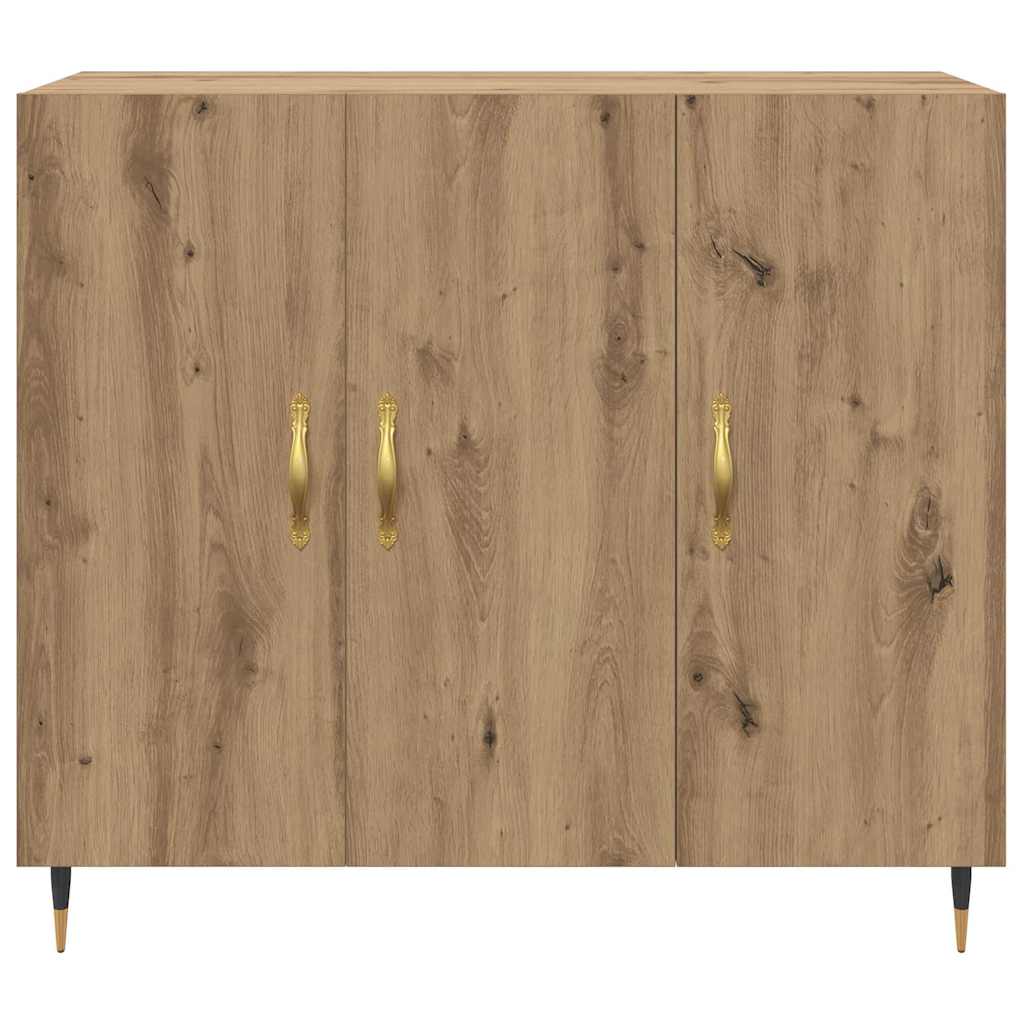 vidaXL Bufet cu depozitare cu ușă Maro 90 x 34 x 80 cm Lemn compozit vidaXL Bufet cu depozitare cu ușă Maro 90 x 34 x 80 cm Lemn compozit