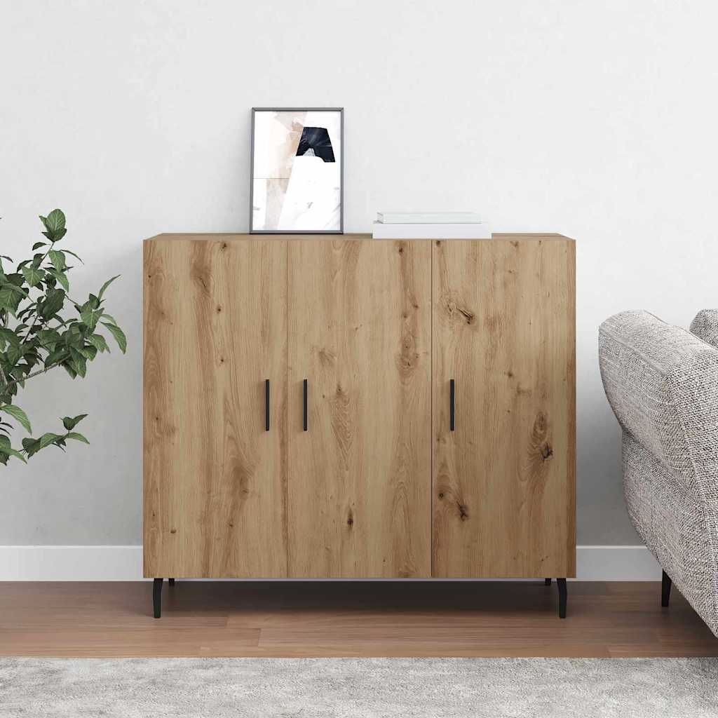 vidaXL Bufet cu depozitare cu ușă Maro 90 x 34 x 80 cm Lemn compozit vidaXL Bufet cu depozitare cu ușă Maro 90 x 34 x 80 cm Lemn compozit