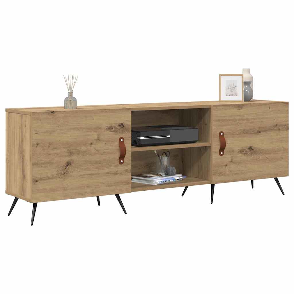 vidaXL Cabinet TV stejar artizanal 150 x 30 x 50 cm Lemn compozit vidaXL Cabinet TV stejar artizanal 150 x 30 x 50 cm Lemn compozit