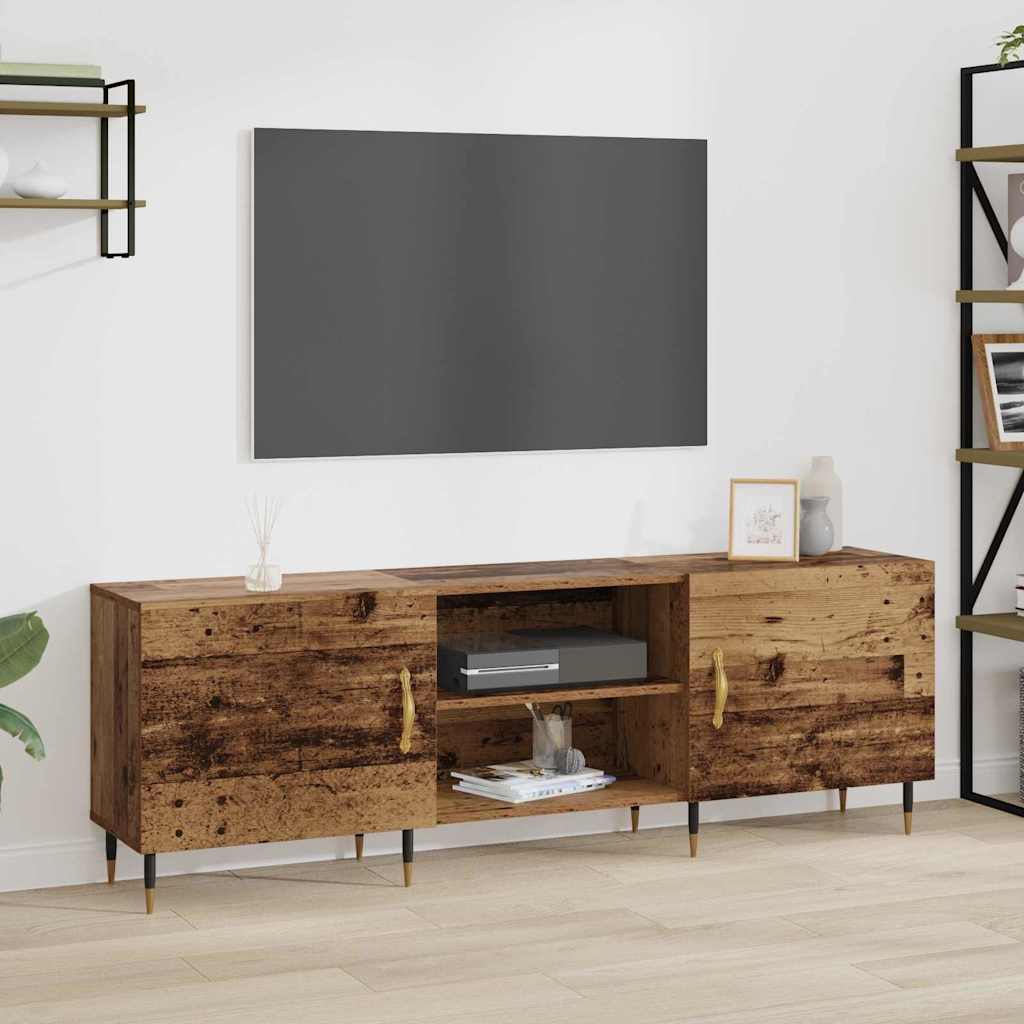 vidaXL Cabinet TV cu raft Lemn vechi 150 x 30 x 50 cm Lemn compozit vidaXL Cabinet TV cu raft Lemn vechi 150 x 30 x 50 cm Lemn compozit
