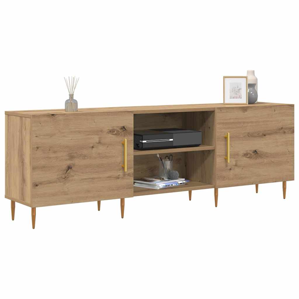 vidaXL Cabinet TV stejar artizanal 150 x 30 x 50 cm Lemn compozit vidaXL Cabinet TV stejar artizanal 150 x 30 x 50 cm Lemn compozit