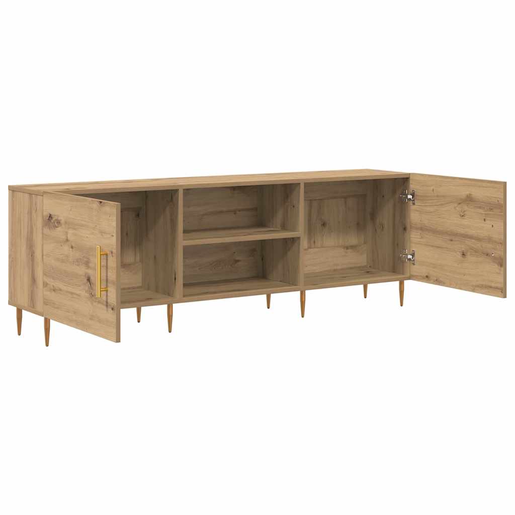 vidaXL Cabinet TV stejar artizanal 150 x 30 x 50 cm Lemn compozit vidaXL Cabinet TV stejar artizanal 150 x 30 x 50 cm Lemn compozit