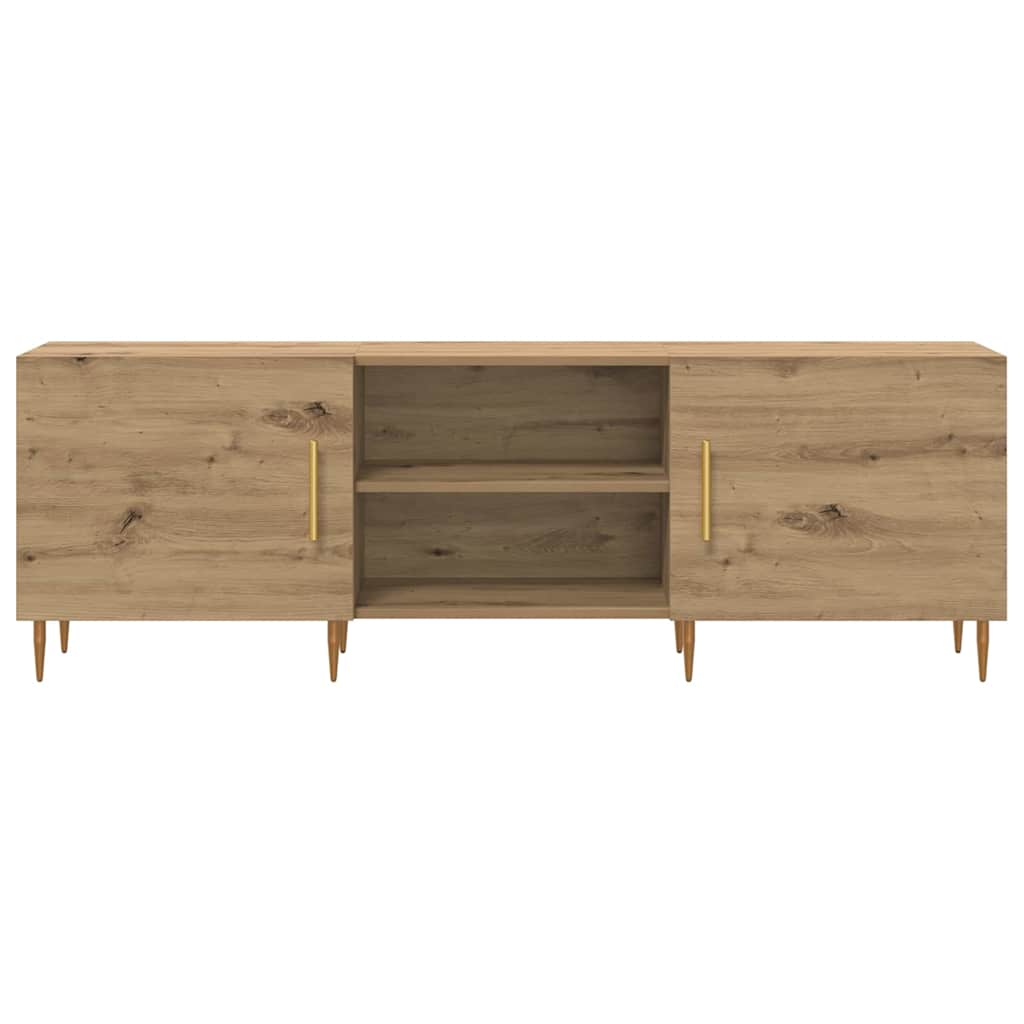 vidaXL Cabinet TV stejar artizanal 150 x 30 x 50 cm Lemn compozit vidaXL Cabinet TV stejar artizanal 150 x 30 x 50 cm Lemn compozit
