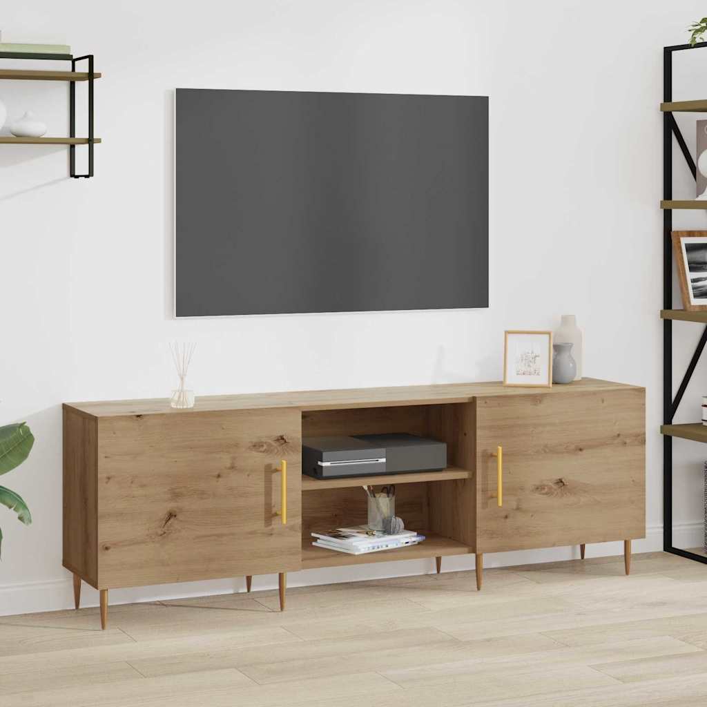 vidaXL Cabinet TV stejar artizanal 150 x 30 x 50 cm Lemn compozit vidaXL Cabinet TV stejar artizanal 150 x 30 x 50 cm Lemn compozit