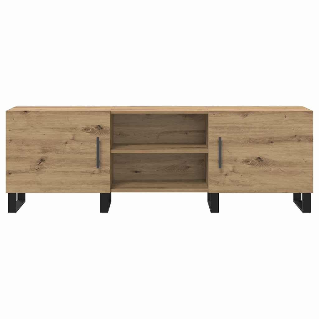 vidaXL Cabinet TV cu raft cu depozitare cu ușă 150 x 30 x 50 cm Lemn compozit vidaXL Cabinet TV cu raft cu depozitare cu ușă 150 x 30 x 50 cm Lemn compozit