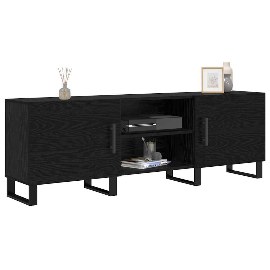 vidaXL Cabinet TV cu raft cu depozitare cu ușă 150 x 30 x 50 cm Lemn compozit