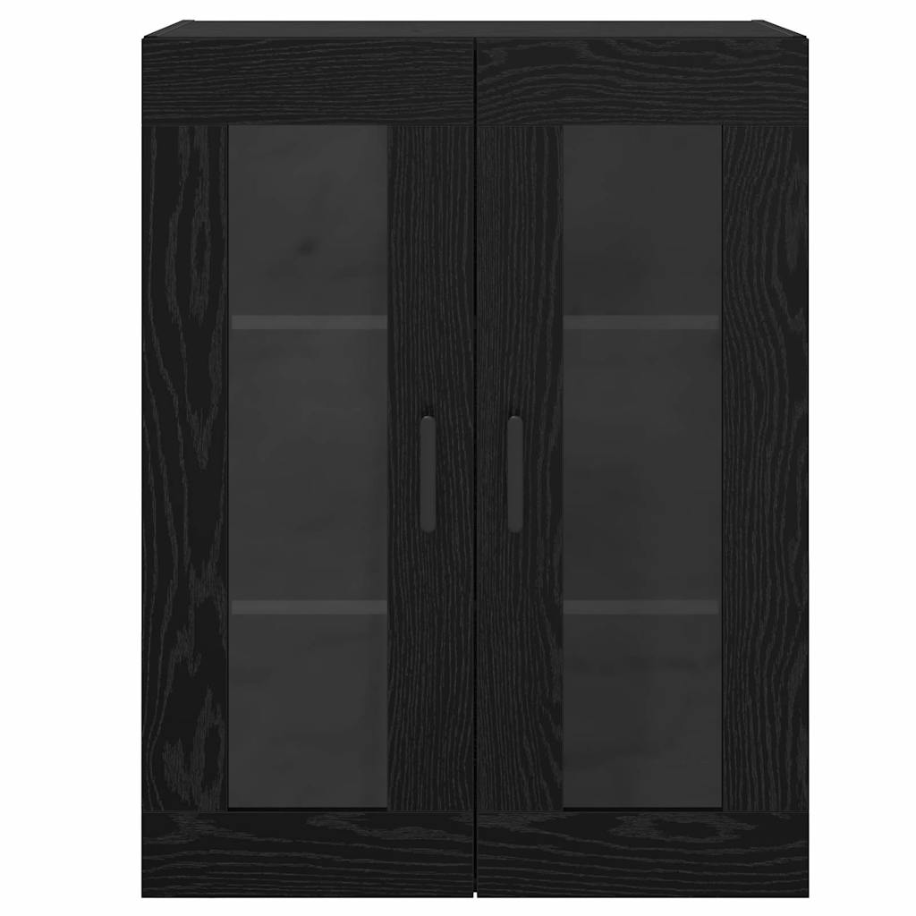 vidaXL Bufet Stejar Negru 69,5 x 34 x 90 cm Lemn compozit