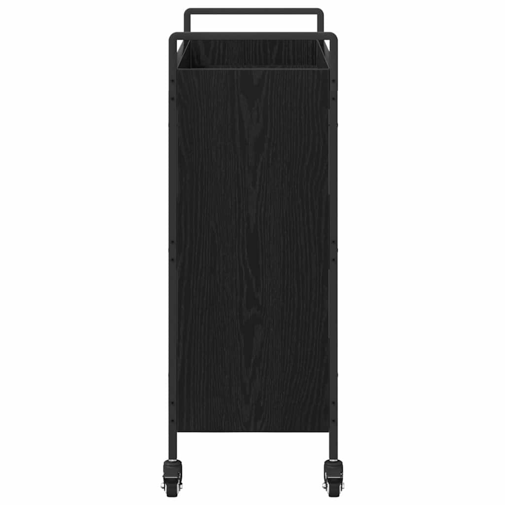 vidaXL Troler de Bucătărie Stejar negru 70 x 30 x 82 cm Lemn compozit vidaXL Troler de Bucătărie Stejar negru 70 x 30 x 82 cm Lemn compozit