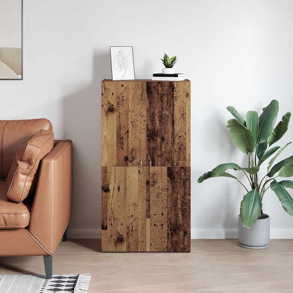 vidaXL Dulap de birou Lemn vechi 60 x 32 x 115 cm Lemn compozit vidaXL Dulap de birou Lemn vechi 60 x 32 x 115 cm Lemn compozit