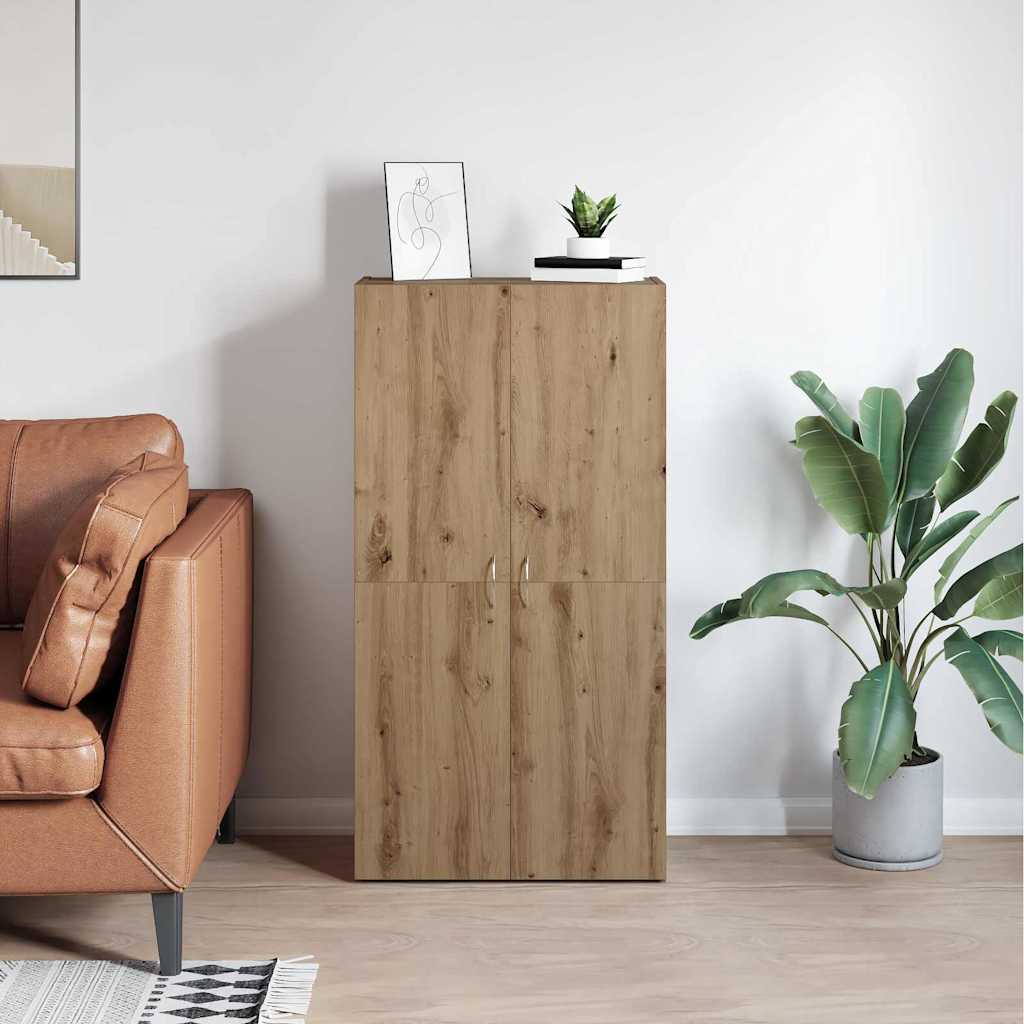 vidaXL Dulap de birou stejar artizanal 60 x 32 x 115 cm Lemn compozit vidaXL Dulap de birou stejar artizanal 60 x 32 x 115 cm Lemn compozit