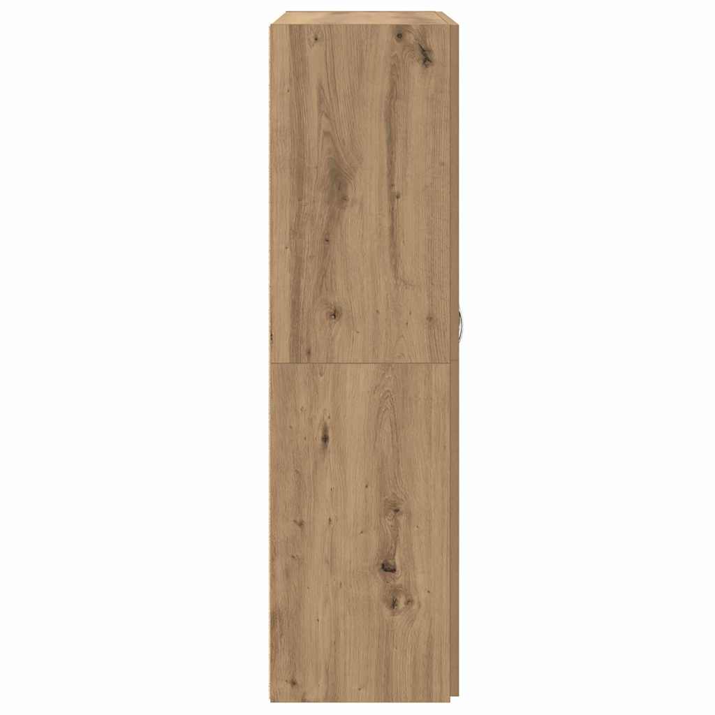 vidaXL Dulap de birou stejar artizanal 60 x 32 x 115 cm Lemn compozit vidaXL Dulap de birou stejar artizanal 60 x 32 x 115 cm Lemn compozit