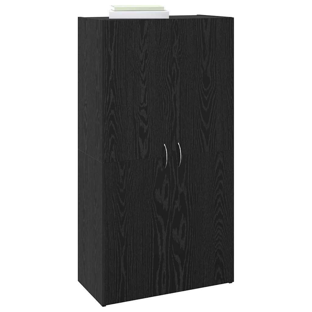 vidaXL Dulap de birou Stejar negru 60 x 32 x 115 cm Lemn compozit vidaXL Dulap de birou Stejar negru 60 x 32 x 115 cm Lemn compozit