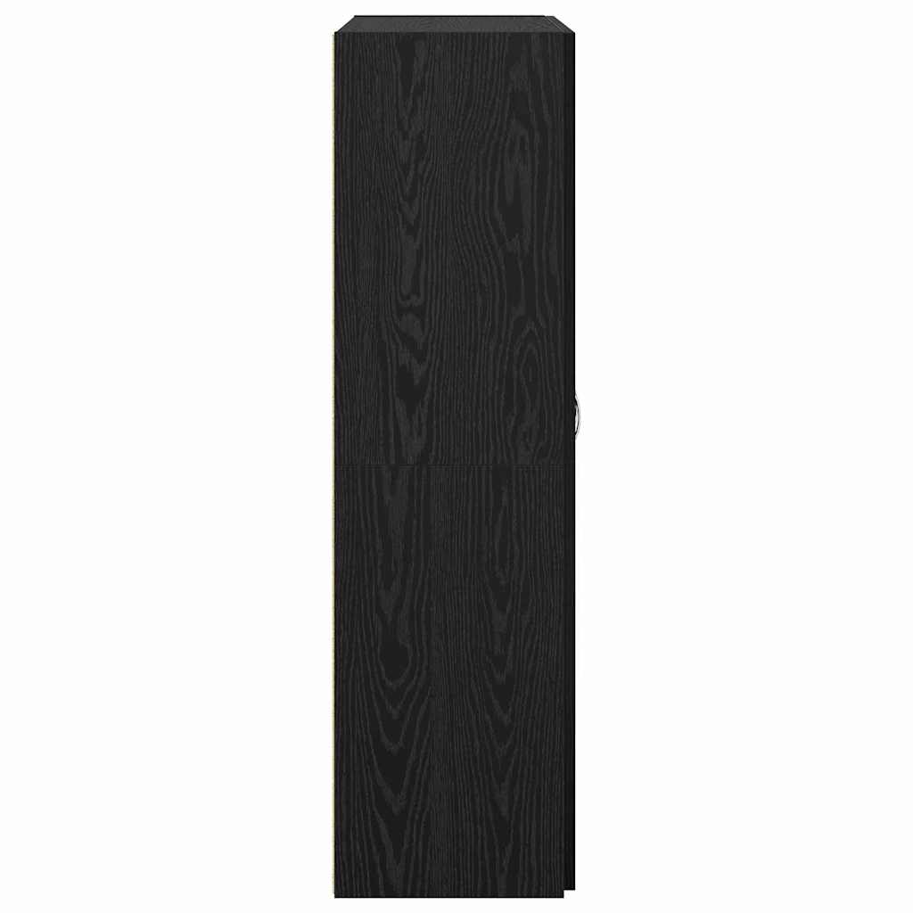vidaXL Dulap de birou Stejar negru 60 x 32 x 115 cm Lemn compozit vidaXL Dulap de birou Stejar negru 60 x 32 x 115 cm Lemn compozit