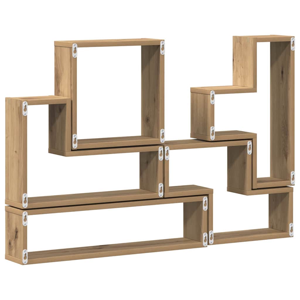 vidaXL Cubo de perete stejar artizanal 96 x 12 x 64 cm Lemn compozit