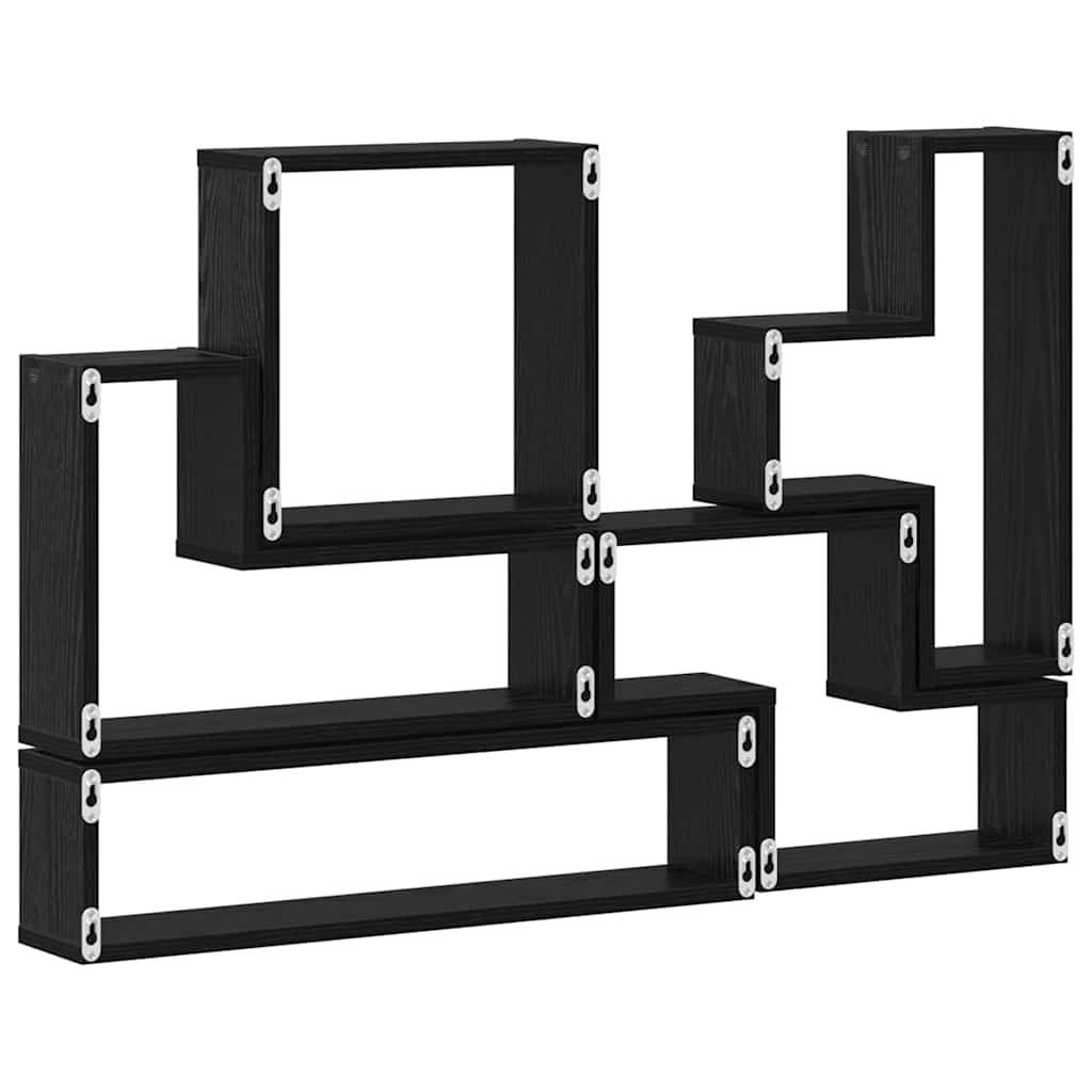 vidaXL Cubo de perete Stejar negru 96 x 12 x 64 cm Lemn compozit vidaXL Cubo de perete Stejar negru 96 x 12 x 64 cm Lemn compozit