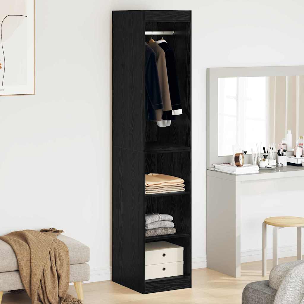 vidaXL Dulap cu raft cu depozitare Stejar negru 41 x 48 x 102 cm Lemn compozit vidaXL Dulap cu raft cu depozitare Stejar negru 41 x 48 x 102 cm Lemn compozit