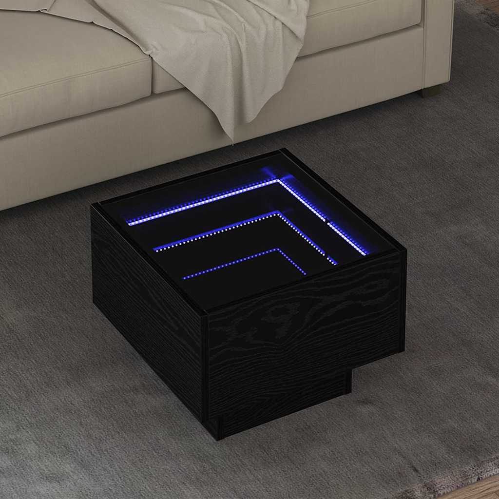 vidaXL Masă de cafea Stejar negru 40 x 40 x 30 cm Lemn compozit