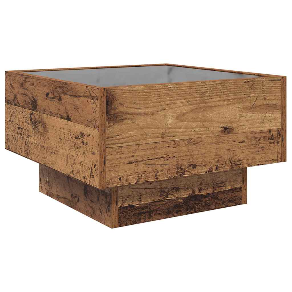 vidaXL Masă de cafea Lemn vechi 50 x 50 x 30 cm Lemn compozit vidaXL Masă de cafea Lemn vechi 50 x 50 x 30 cm Lemn compozit