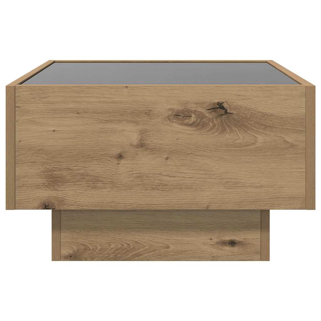 vidaXL Masă de cafea stejar artizanal 50 x 50 x 30 cm Lemn compozit vidaXL Masă de cafea stejar artizanal 50 x 50 x 30 cm Lemn compozit