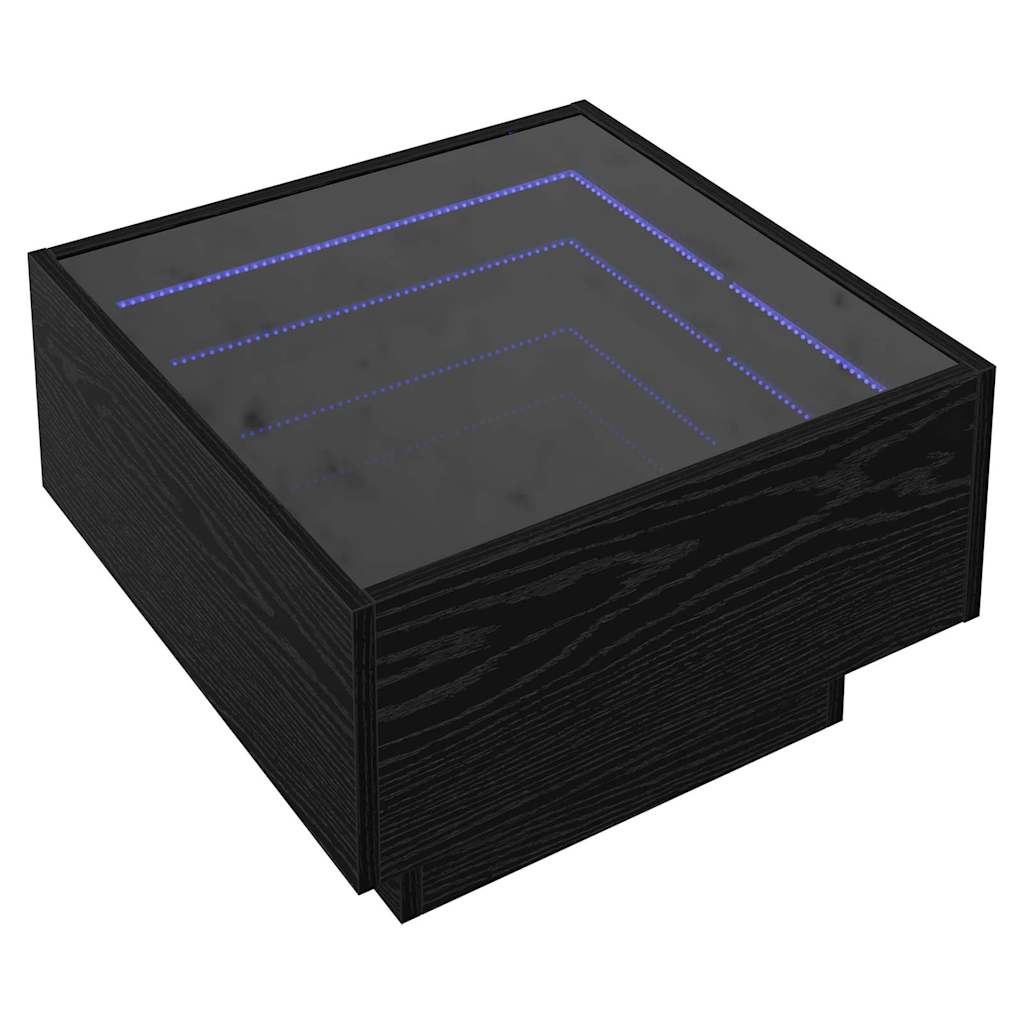 vidaXL Masă de cafea Stejar negru 50 x 50 x 30 cm Lemn compozit