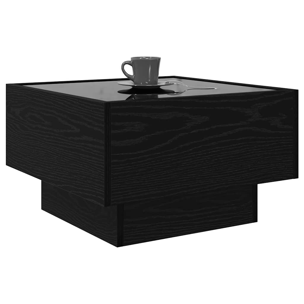 vidaXL Masă de cafea Stejar negru 50 x 50 x 30 cm Lemn compozit
